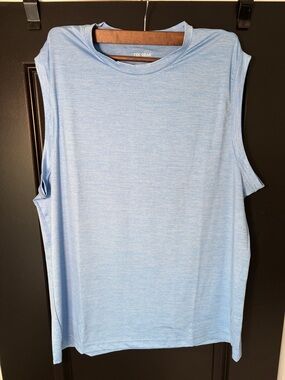tek gear Light Blue Heather Performance Muscle Tank